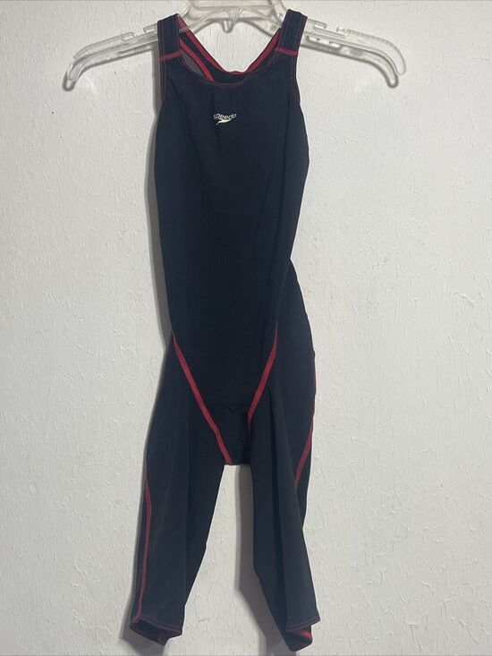 Speedo Other - SPEEDO Fast Skin FS-Pro Size 25 Open Back Red/Black Knee Length NWT
